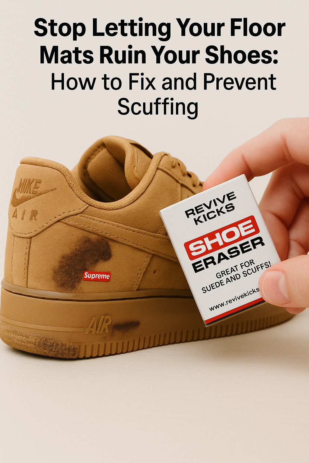 Define Scuffed How to Prevent and Clean Driving Scuffs on Your Shoes | Revive Kicks Guide